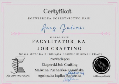 certyfikat job crafting